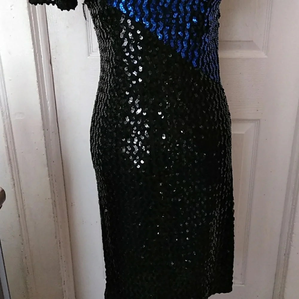 Sequence Black & Blue Whimsigoth Dress size 7/8 - Picture 8 of 8